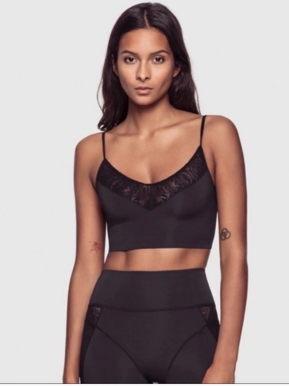 NWT Kiki De Montparnasse | Lace Trimmed Athleisure Bralette